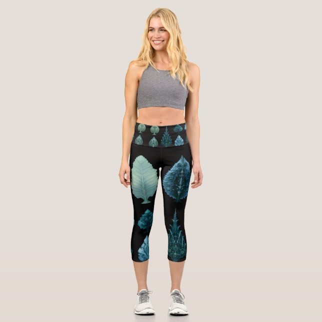  High Waisted Yoga Capris, XS (0-2) Capri Leggings (Front)