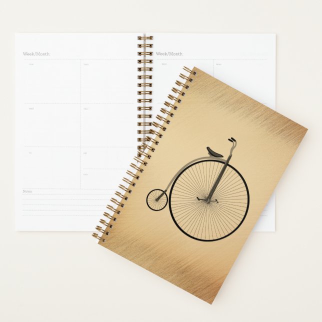 High-Wheel Antique Bicycle Rustic Planner (Display)