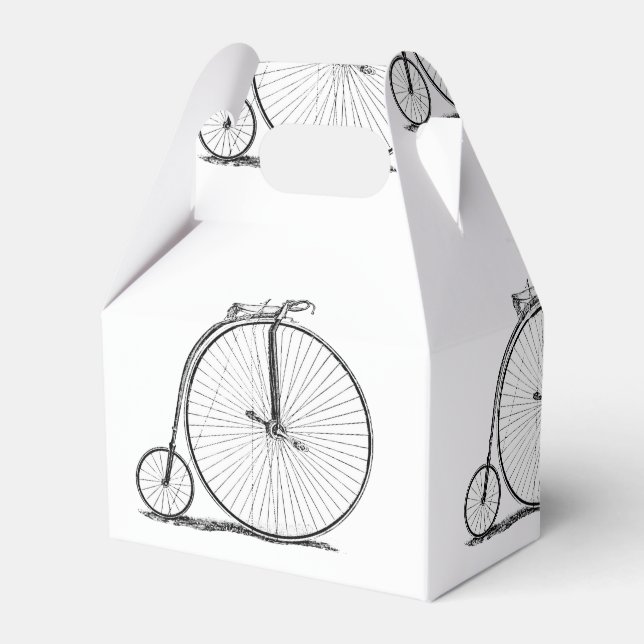 High Wheeler Bicycle Penny Farthing Favor Box (Front Side)