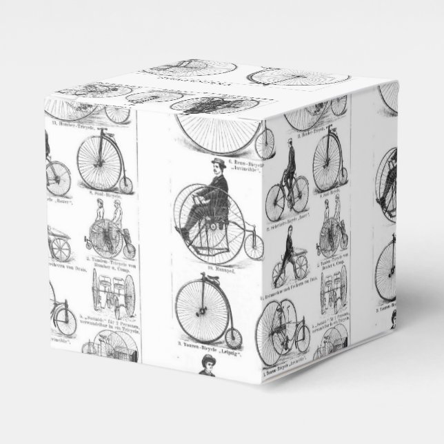 High Wheeler Bicycle Penny Farthing Favor Box (Front Side)