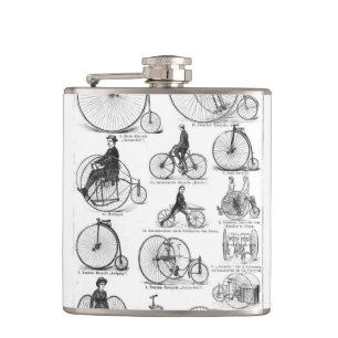 High Wheeler Bicycle Penny Farthing Hip Flask