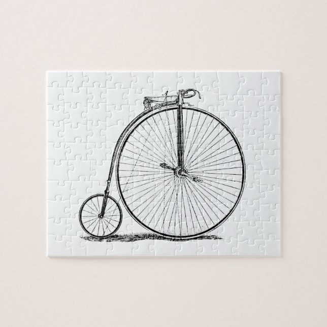 High Wheeler Bicycle Penny Farthing Jigsaw Puzzle (Horizontal)