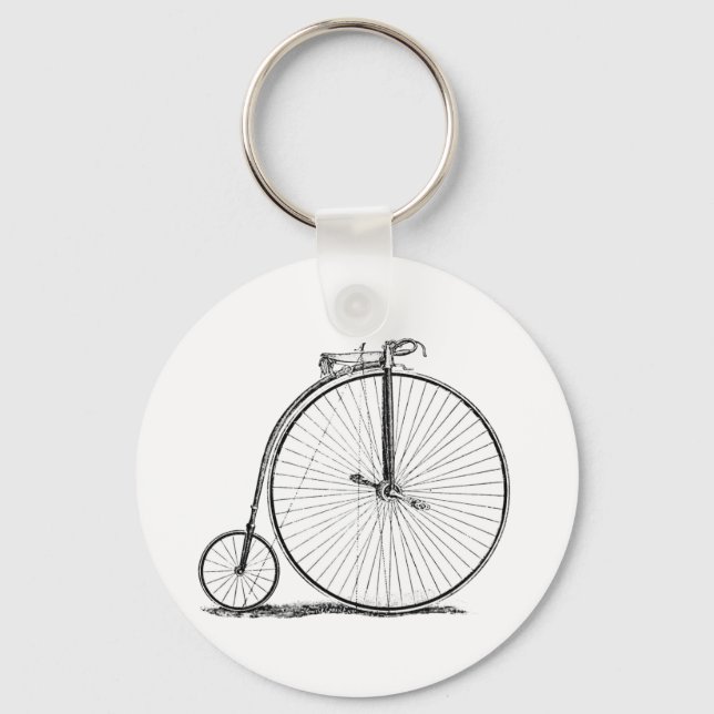 High Wheeler Bicycle Penny Farthing Keychain (Front)