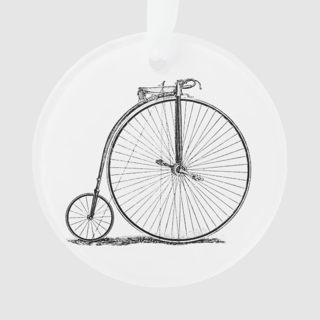 High Wheeler Bicycle Penny Farthing Ornament (Front)