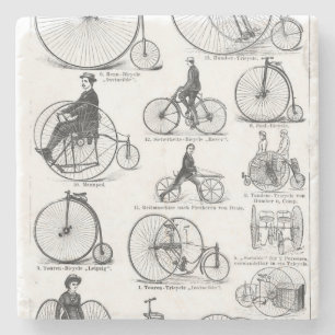 High Wheeler Bicycle Penny Farthing Stone Coaster