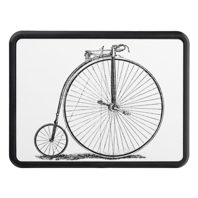 High Wheeler Bicycle Penny Farthing Trailer Hitch Cover (Front)