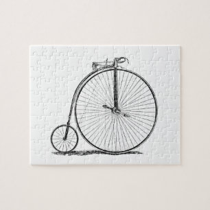 High Wheeler Victorian Penny Farthing Cycle biking Jigsaw Puzzle