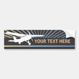 High Wing Aircraft Bumper Sticker