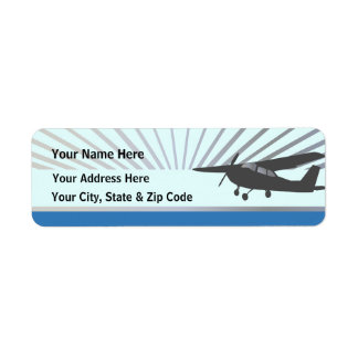 High Wing Aircraft - Custom Text