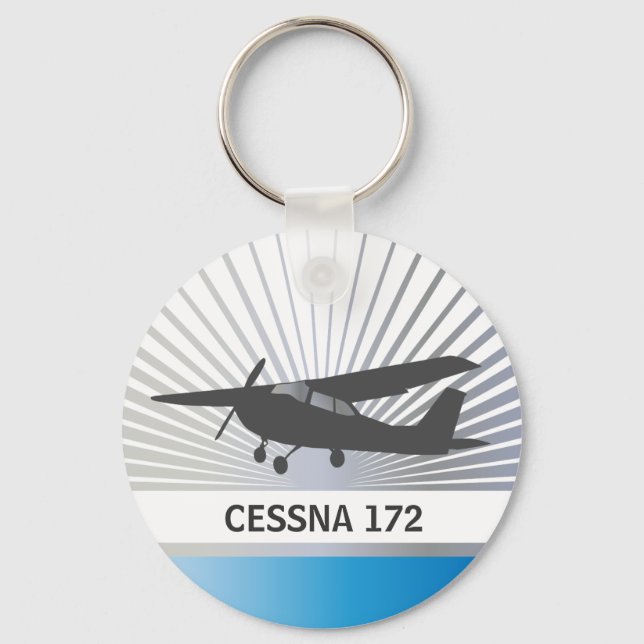 High Wing Aircraft Keychain (Front)