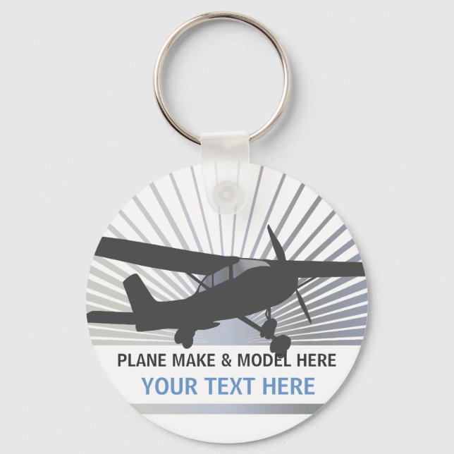 High Wing Aircraft Keychain (Front)