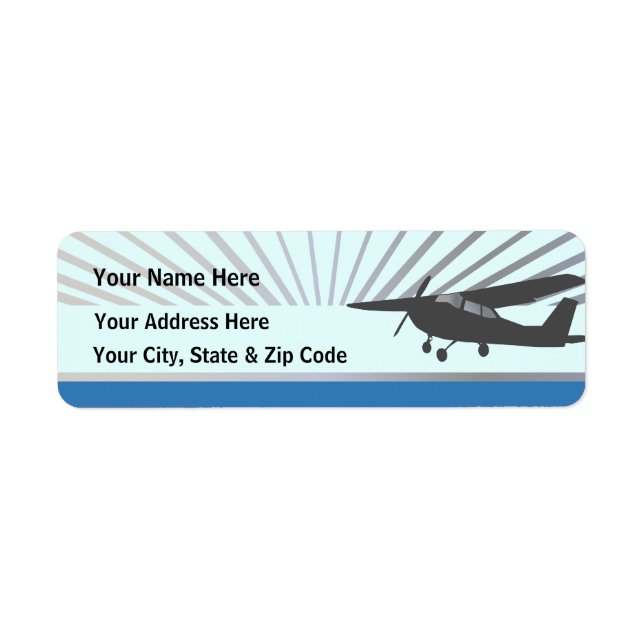 High Wing Aviation Customizable Address Labels (Front)