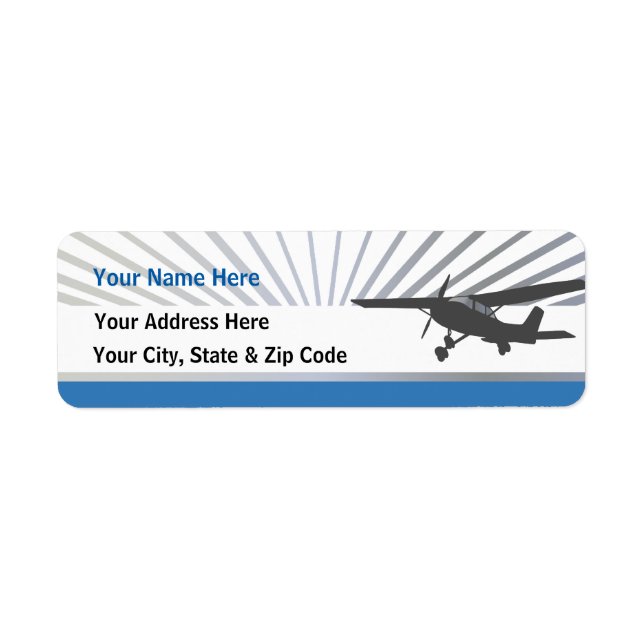 High Wing Aviation Customizable Address Labels (Front)