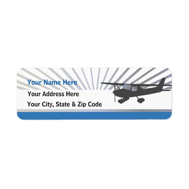 High Wing Aviation Customizable Address Labels (Front)