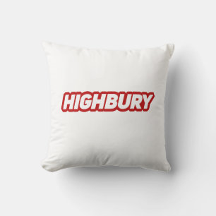 Highbury Stadium Arsenal Throw Pillow