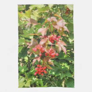Highbush Cranberries Kitchen Towel