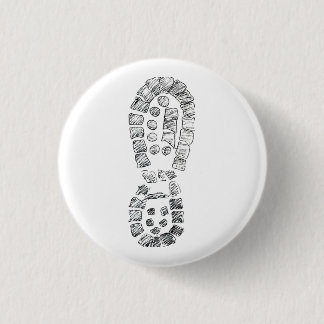 Highcountryhiker's Hiking Boot (logo) 1 Inch Round Button