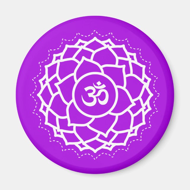 Higher Consciousness Purple Crown Chakra Magnet (Front)