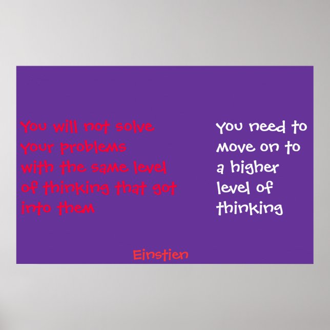 higher thinking poster (Front)