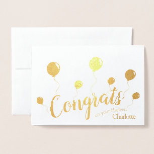 Highers congratulations card
