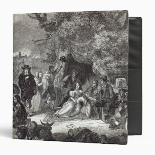 Highgate Fields during the Great Fire of London Binder