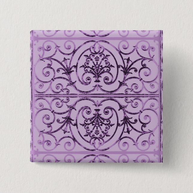 Highgate Iron 2 Inch Square Button (Front)