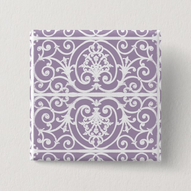 Highgate Iron 2 Inch Square Button (Front)