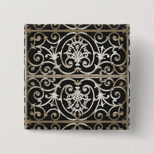 Highgate Iron 2 Inch Square Button