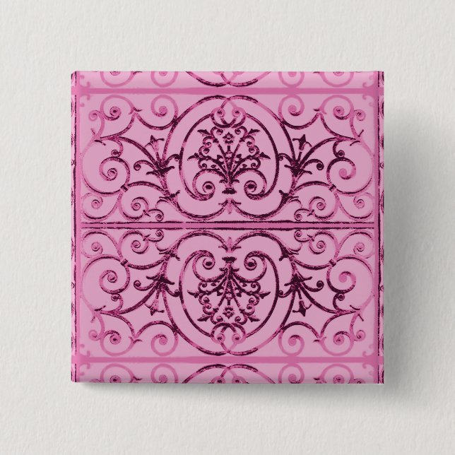 Highgate Iron 2 Inch Square Button (Front)