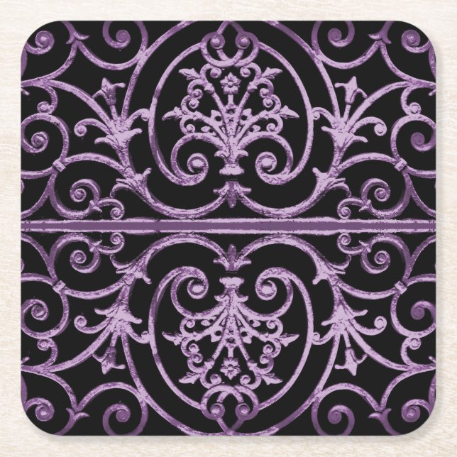 Highgate Iron Square Paper Coaster (Front)