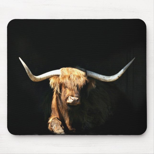 Highland Bull mousepad (Front)