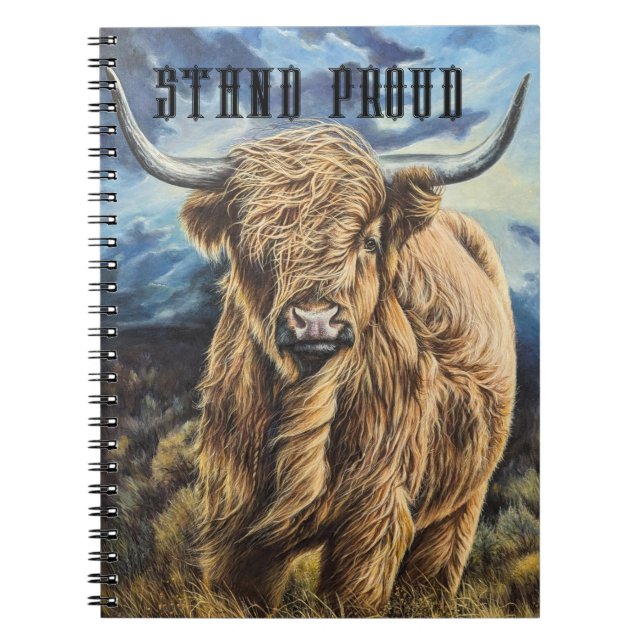 Highland Bull  Notebook (Front)
