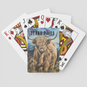 Highland Bull Playing Cards