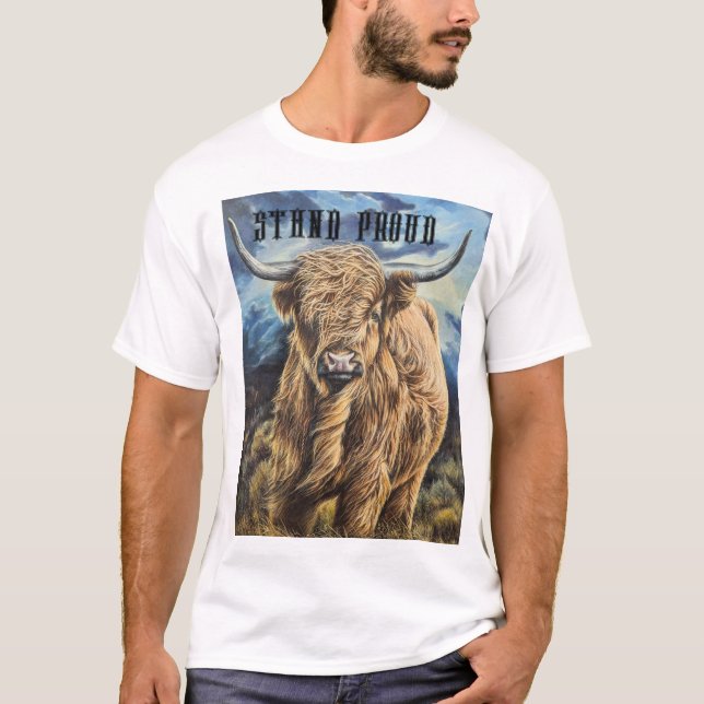 Highland Bull  T-Shirt (Front)