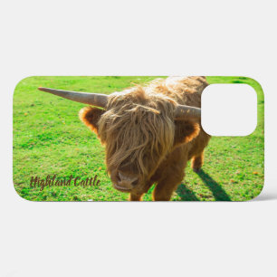 Highland cattle bovine for animal and farm lover iPhone 12 case