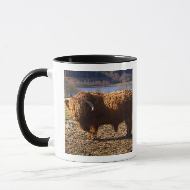 Highland Cattle Bull, Scotland Mug (Left)