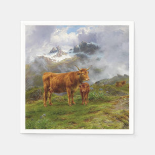 Highland Cattle (by Rosa Bonheur) Napkin