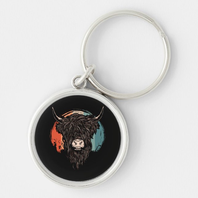 Highland Cattle Keychain (Front)