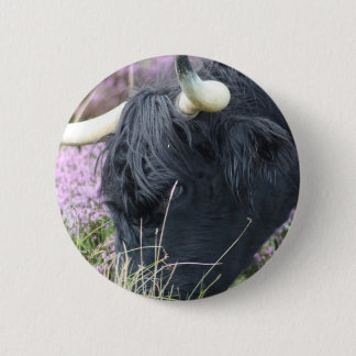 Highland Coo 2 Inch Round Button