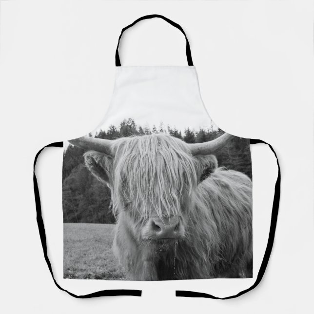 Highland Cow #6 #wall #art  Apron (Front)