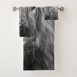 Highland Cow #6 #wall #art  Bath Towel Set