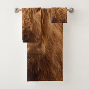 Highland Cow #7 #wall #art  Bath Towel Set