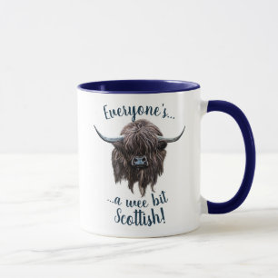 Highland Cow, A Wee Bit Scottish! Mug