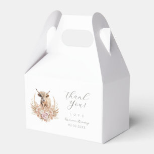 Highland Cow baby shower  Favor Box
