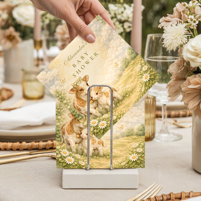 Highland Cow Baby Shower Napkin (Creator Uploaded)