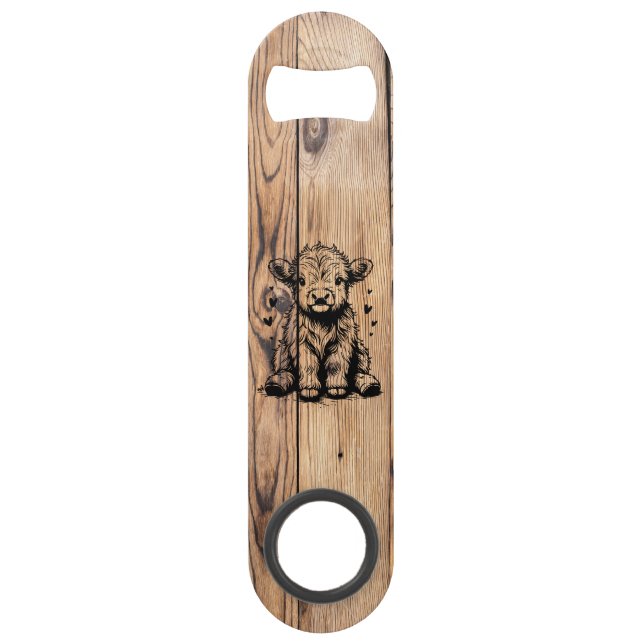 Highland Cow Bar Key (Front)