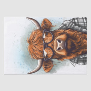Highland Cow Bro Funny Highland Bull Tissue Paper
