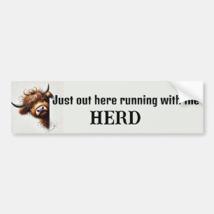 Highland Cow Bumper Sticker