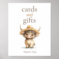 Highland Cow Cards and Gifts Baby Shower
