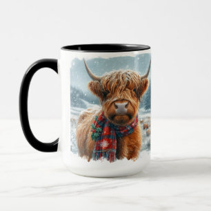 Highland Cow Christmas Coffee Mug Cup